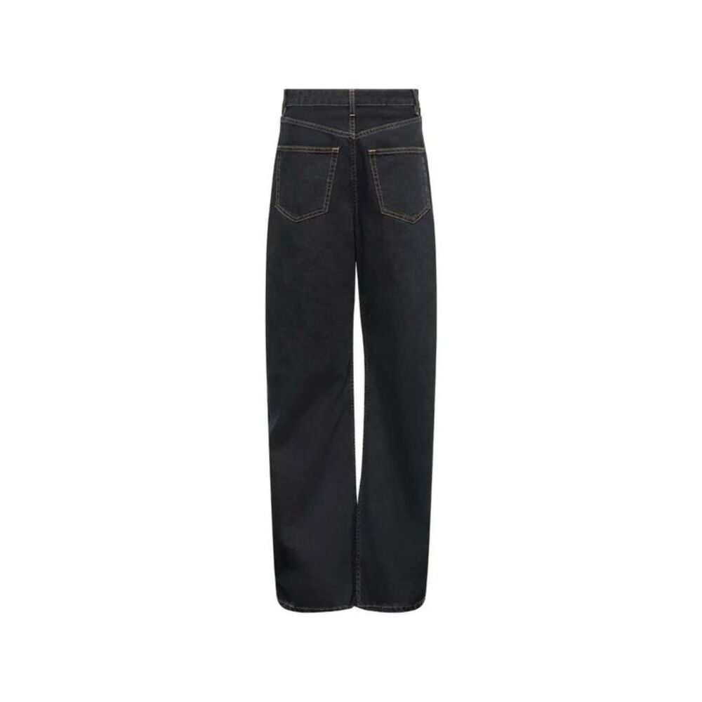 Mm6 Maison Margiela Women Wide-Leg Jeans Worn Back-To-Front